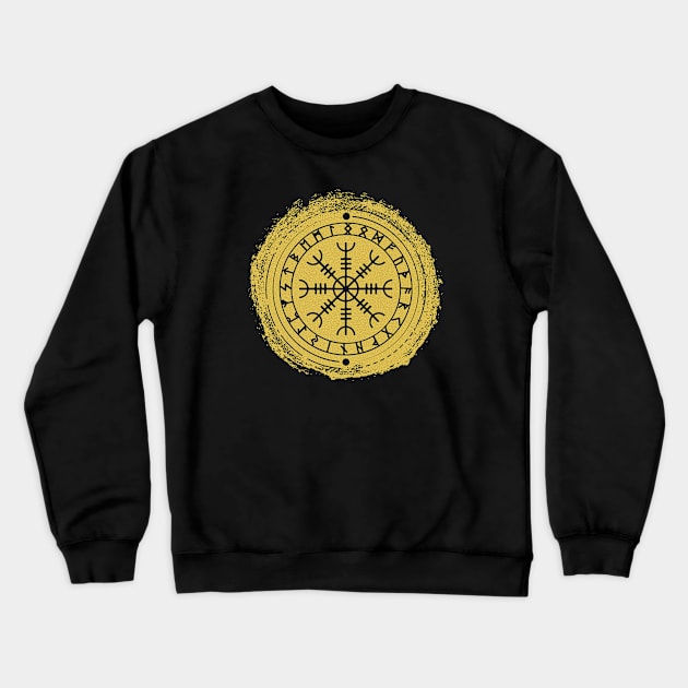 Helm of Awe - Aegishjalmur | Norse Pagan Symbol Crewneck Sweatshirt by CelestialStudio